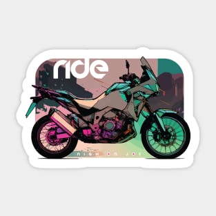 Ride africa twin adventure sports cyber Sticker